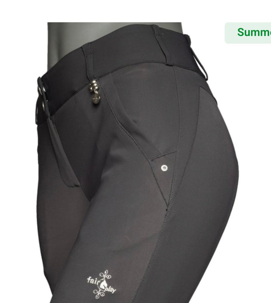 Fair Play Jasmine Breeches Black The Cottage Equine Dressage Boutique